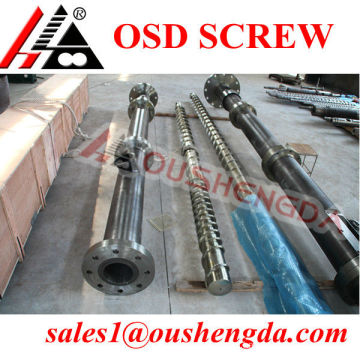 screw and barrel for plastic recycling machine spare part